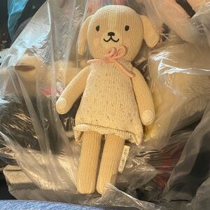 Adorable Cream Stuffed Animal Toy